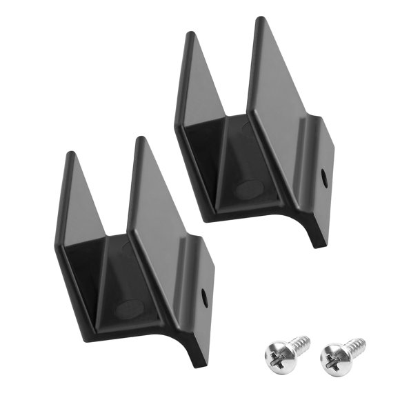 Guía inferior para puerta de ducha VYH M6209, ranura de 1/2", negra, paquete de 2
