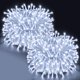 thumbnail image 1 of Luces Navideñas 2PCS, 10M 100LED 8Modos de Luces led para Cuarto, Guirnalda de Luces para Exterior Enchufe de Extremo a Extremo para Interior, Navidad, Fiesta, Patio (Blanco Frío), 1 of 5
