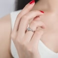 thumbnail image 2 of HONEYRAIN Bague pour Femmes en Argent Sterling avec Forme de Cœur et Taille Réglable, 2 of 5