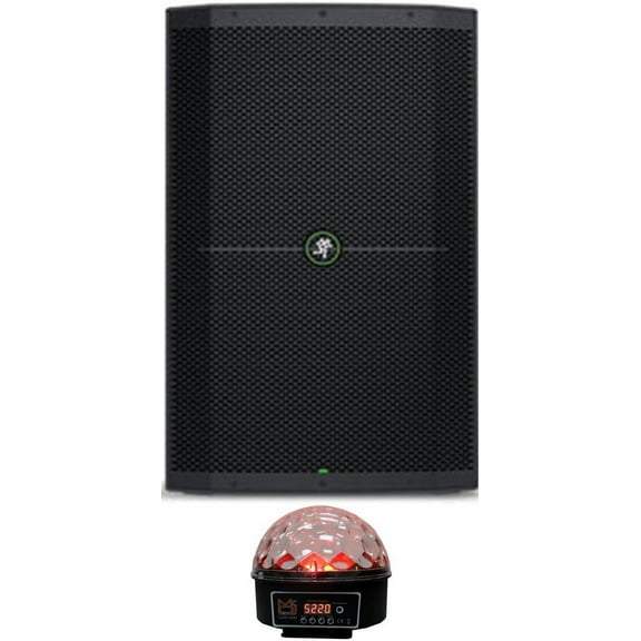Mackie Thump215XT Boosted 1400W 15" Powered Speaker   LED Crystal Magic Ball