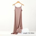 thumbnail image 1 of Jupon Sans Couture en Soie Glacée pour Femmes Été Grande Taille Sans Manches Combinaison Intérieure Modal, 1 of 5