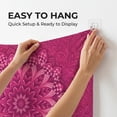thumbnail image 5 of XaaKee Wall Tapestry, Psychedelic Decor Monochrome Magenta Large Wall Tapestry, High-Quality Polyester Tapestry For Bedroom And Studio, 60x40Inch, 5 of 9