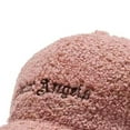 thumbnail image 7 of Mightlink Adjustable Hook Loop Fasteners Extended Brim Baseball Cap Women Autumn Winter Artificial Lamb Wool Outdoor Hat, 7 of 7