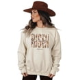 thumbnail image 6 of Ink-Printed Pearls He Is Risen Christian Sweatshirt for Women - Floral Easter Pullover Sand Sweatshirt Adult X-Large, 6 of 7