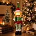 thumbnail image 5 of Kiddiway Retractable Standing Elf Plush with Lights - Stuffed Animal Figurine for Tabletop Centerpiece, Christmas Display and Gift, 5 of 5