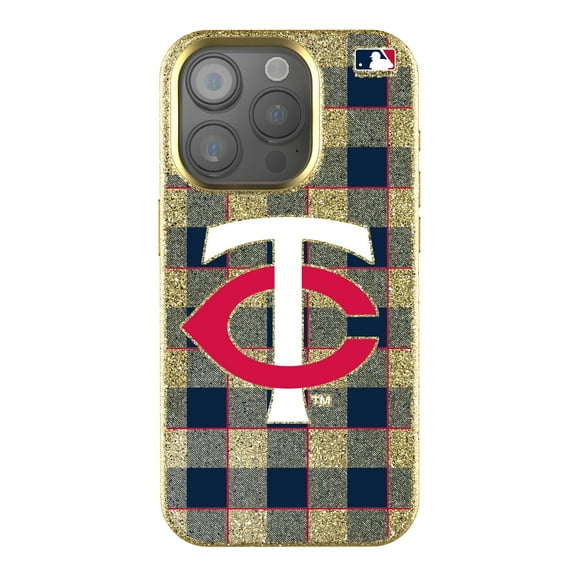 Keyscaper Minnesota Twins Plaid Bling iPhone Case