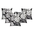 thumbnail image 1 of Oussum Housses de Coussin Décoratives pour la Maison en Coton à Impression Numérique, Taies d'Oreiller à Fermeture Éclair, Floral, Ensemble de 5, 1 of 5