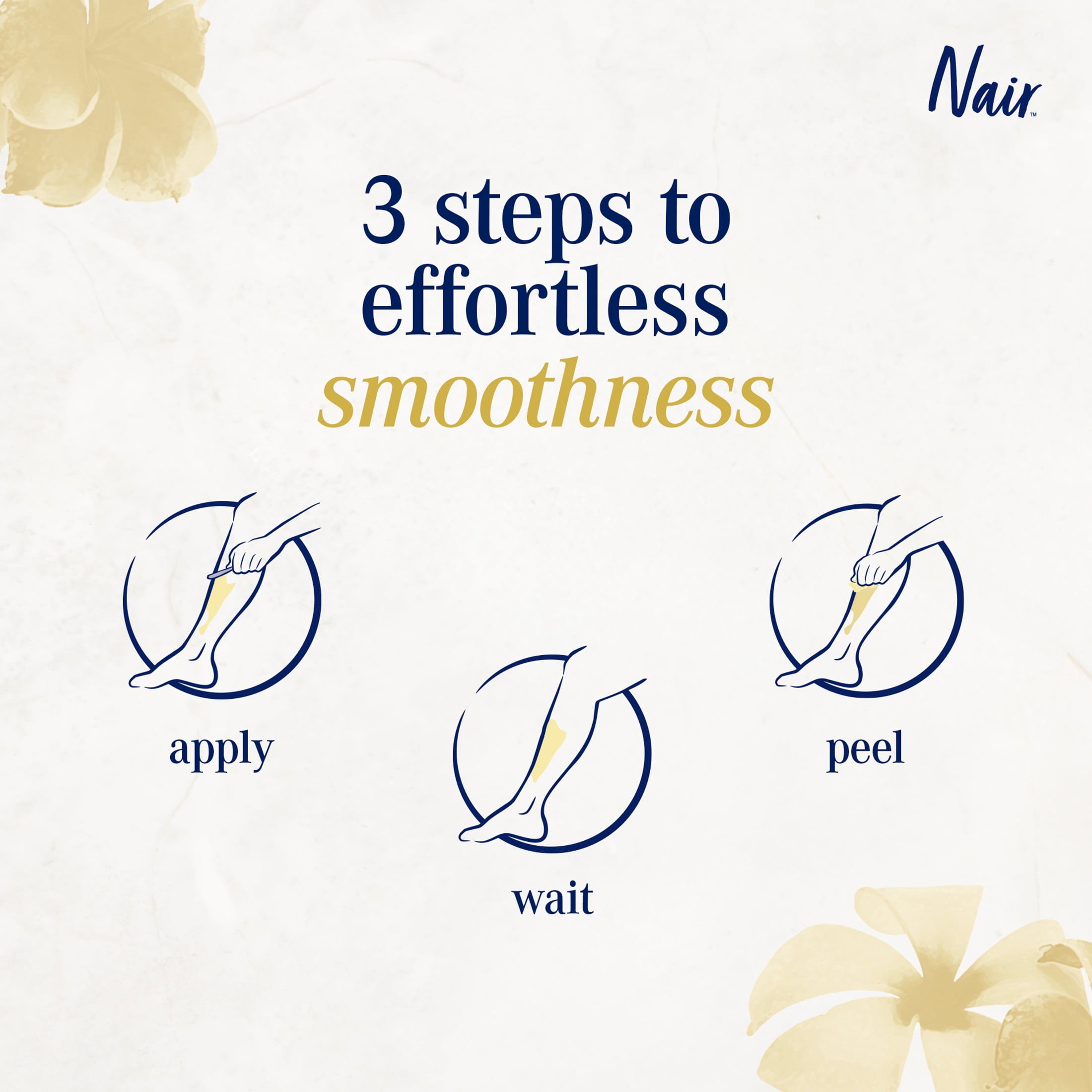 Nair Cire d'épilation Divine Micro-ondes Cire en résine sans bande pour jambes et corps Parfum gardénia tahitien 400 g