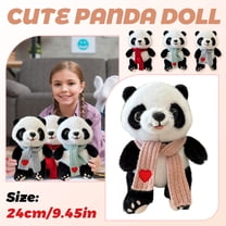 YujiCraft Cute Panda Plush Toy, Realistic Simulation Stuffed Animal, Soft and Cute Doll for Kids and Adults,Blue