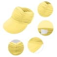 thumbnail image 7 of Wuphunn Womens Hat Beach Hat Gardening Hat Sun Hats for Women Uv Protection Lightweight Foldable Ponytail Sports Cap Wide Brim Hats for Women Sports Sun Visor Yellow One Size, 7 of 7