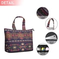 thumbnail image 2 of Purple Boho Tribal Floral and Mandalas Pattern Travel Tote Bags for Women Carry On,Large Weekender Bags for Women Travel,Multi Functional Duffle Bag for Work,Shopping,Sports, 2 of 5