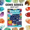 thumbnail image 6 of Eduman 48PCS Rocks Collection Kit, Geology Gem Mineral Set, Science Education Gift for Child Age 6+, 6 of 9