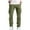 Green, variant on OGLCCG Mens Classic-Fit Cargo Pants Cotton Casual Multi Pocket Elastic Waist Drawstring Pants Strench Straight Leg Outdoor Work Pants