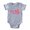 Heather Gray, variant on CafePress - Mei Mei - Cute Infant Baby Football Bodysuit