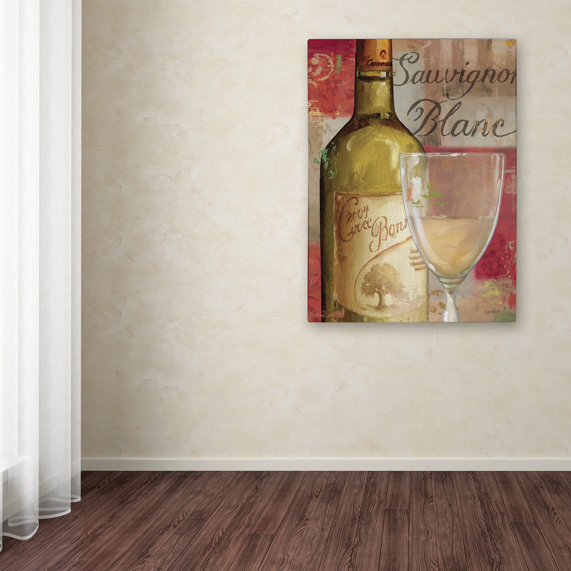 Trademark Fine Art "Vin Abstract II" Canvas Art by Lisa Audit