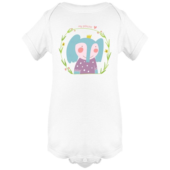 My Princess Baby Elephant Bodysuit Infant -Image by Shutterstock,  Newborn