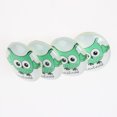 thumbnail image 3 of Cartoon Owl Printed Glass Oval Cabochons Medium Aquamarine 30x20x6mm, 3 of 3
