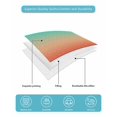 thumbnail image 5 of Quilts Twin Size Bedding Set, Teal Red Brown Ombre Lightweight Quilted Comforter, Contemporary Gradient Abstract Soft Reversible Bedspread Coverlet with Pillow Covers for All Season, 68" x 86", 5 of 7