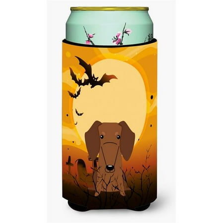 

Halloween Dachshund Red Brown Tall Boy Beverage Insulator Hugger