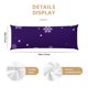 thumbnail image 3 of Balery Crystal Purple Snowflake Funda Protectora para Almohada Corporal de Algodón Hipoalergénico con Cierre(55 x 21 pulgadas), Almohadas No Incluidas, 3 of 7