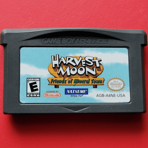 Harvest Moon: Friends of Mineral Town - Game Boy Advance - Game Cartridge