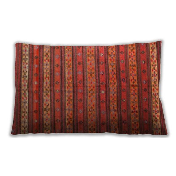 Ahgly Company Outdoor Rectangular Contemporary Lumbar Throw Pillow, 13 inch by 19 inch