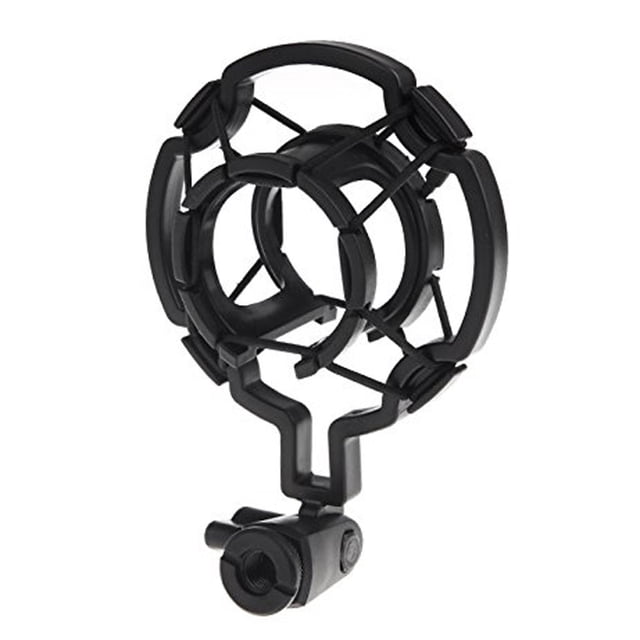 Soporte universal para micrófono Gloria Mic montaje de choque 43 mm a 50 mm con botón de bloqueo