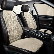 AuroraX 2 Pack Car Seat Cushions for Driving 2 Pack Back & Sciatica Pain Relief Breathable Pressure Relief Soft Car Seat Cushions for Driving (Beige)