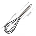 thumbnail image 2 of Kearding Gran oferta, 1 unidad, batidor de globo de acero inoxidable de 10 pulgadas, batidor Manual de huevos, batidor de cocina, utensilio para Negro, 2 of 6