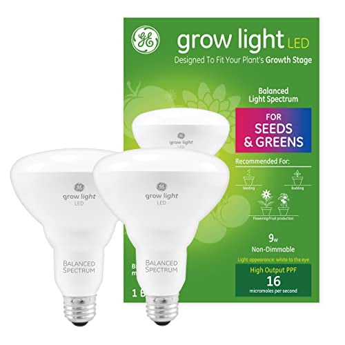 GE Lighting Grow LED Light Bulb for Plants, for Seeds and Greens, Balanced Light Spectrum