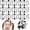 Black, White, Clear, variant on 36 count Hair Ties Balls Ponytail Holders Colorful  Bead Ponytail Balls 80s 90s Elastic Hair Accessories for  (12 mm,Black, White, Clear)