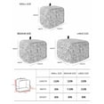 thumbnail image 2 of Gray Flowers Toaster Cover 2 Slice, Small Kitchen Appliance Covers, Farmhouse Pastoral Vintage Plants Branches Toaster Oven Cover with Loop, Bread Machine Cover Polyester Dust Cover Protection, 2 of 4