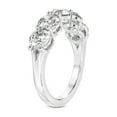 thumbnail image 4 of IGI Certified Round Shape Lab Grown Diamond Anniversary Band Ring For Women | 5 Stone 3 CT TW In 14K White Gold | FG-VS1-VS2 Quality Elowyn Friendly Diamonds Band Ring, 4 of 5