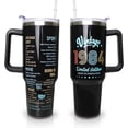 thumbnail image 1 of Happy 40th Birthday Gifts for Men Women, 40 oz Tumbler with Handle and Straw Lid, 40 Years Old Gifts Idea for Him Her, Forty Birthday Present Back in 1984 Tumbler Cup, 1 of 5