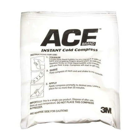 ACE Brand Instant Cold Compress, Disposable Single-Use, White, 1 Pack