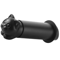 HEMOTON  Wall Mounted Roll Holder Kitten Toilet Paper Wall-mounted Towel Bathroom Decor Black