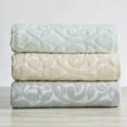 thumbnail image 3 of Great Bay Home Cotton Decorative Floral Quick-Dry Towel Set  (6 Piece Set, White / Seafoam), 3 of 8