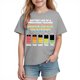 thumbnail image 1 of Tops de Manga Corta Linda para Niños Niños Y Niñas con Impresión Gráfica, Tee Casual de la Temporada Escolar, Tela Suave Transpirable para Jugar, 1 of 9