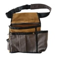 thumbnail image 1 of Bolsa de cintura para herramientas de electricista Bolsa de cintura para herramientas de almacenamiento Cinturón Bolsa de herramientas portátil para Caqui, 1 of 9