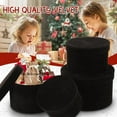 thumbnail image 6 of Round Gift Boxes with Lids Velvet Nesting Black Gifts Box for Presents Set of 4, 6 of 6