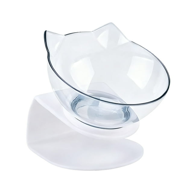 Bol Surélevé pour Chat avec Design Incliné pour une Alimentation Confortable et un Nettoyage Facile, Gamelle pour Animal