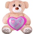 thumbnail image 1 of Pelucheria Oso Rechoncho Beige ILY con corazon Rosa, 1 of 5