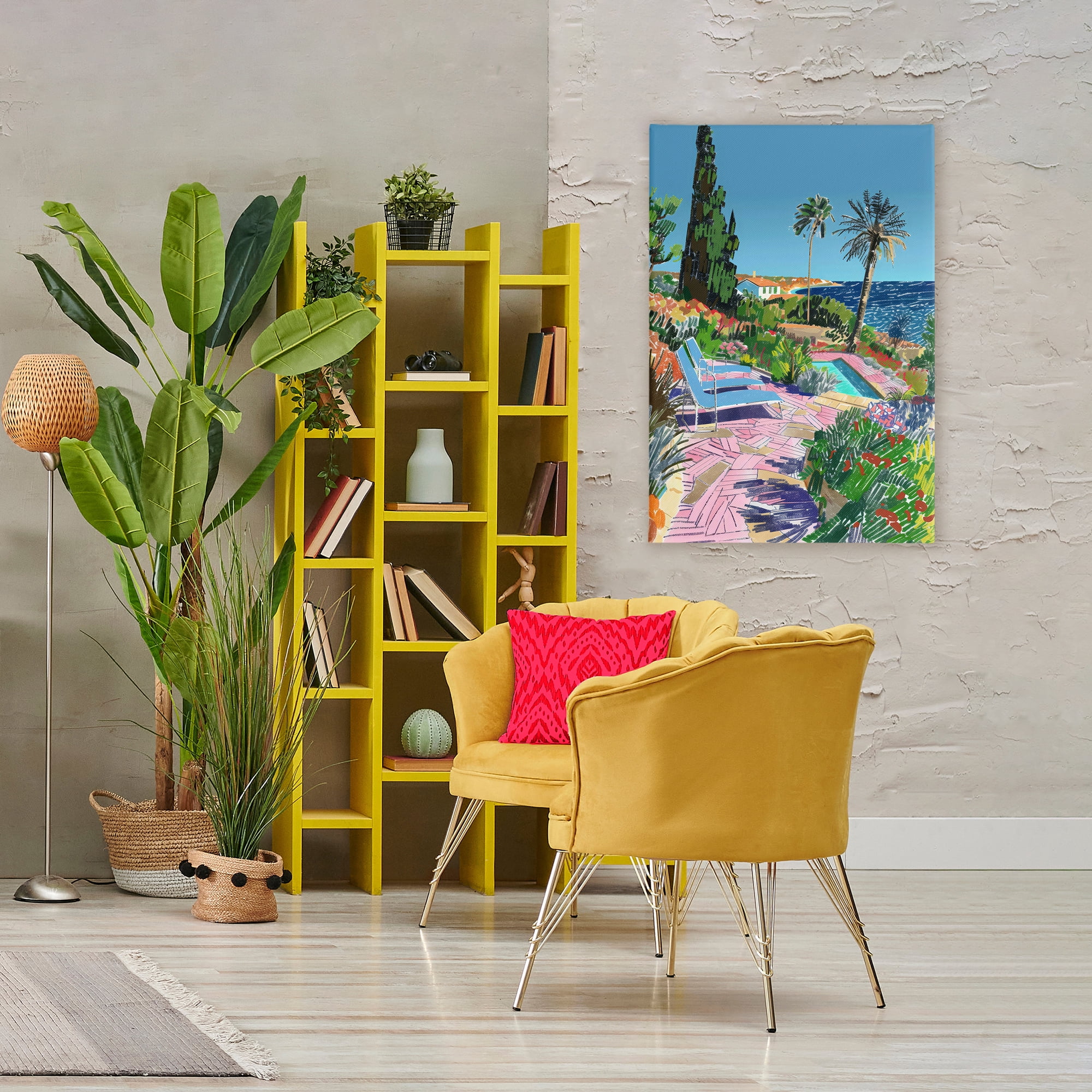 Stupell Industries Pool View to Ocean Canvas Wall Art, design by Creative Studio