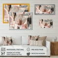 thumbnail image 4 of Designart "Pink Stripes And Lines Modern Art IV" Modern Shapes Transitional Wall Art Print, 4 of 5