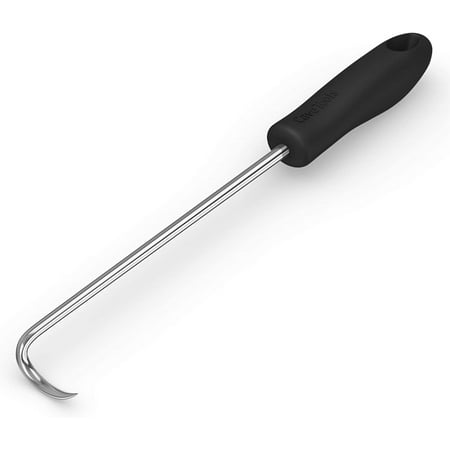 

Food Flipper and Meat Hook for Grilling Flipping and Turning Vegetables and Meats BBQ Grill and Smoker Accessories Right-Handed 12 in