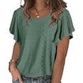 thumbnail image 1 of Camiseta de Mujer Minnieouse Verde XXL con Volantes, 1 of 6