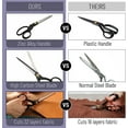 thumbnail image 5 of Mr. Pen- Fabric Scissors, 8-inch Black Premium Tailor Scissors, Sewing Scissors for Fabric Cutting, Fabric Cutter, Fabric Shears, Fabric Scissors Professional, Heavy Duty Scissors Heavy Duty, 5 of 7