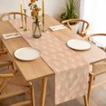 thumbnail image 3 of Abstract Bohemia Table Runner - 72 Inch Long Modern Boho Floral Orange Cotton and Linen Blended Dress Scarves Farmhouse Table Runner for Kitchen Dining, Coffee Table, 13" x 72", 3 of 8