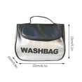 thumbnail image 3 of Edgergery Cosmetic Bag Wash Bag New Leather Fashion Letter Makeup Bag Bag Large Capacity, 3 of 3