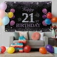 thumbnail image 4 of Happy 21st Birthday Banner,  Happy Birthday Party Decorations, Birthday Supplies Backdrop Décor, 5.9 X 3.6 Ft, 4 of 6